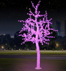 DRZEWKO LED ŚWIECĄCE 150 CM RÓŻOWE Z FLASHEM