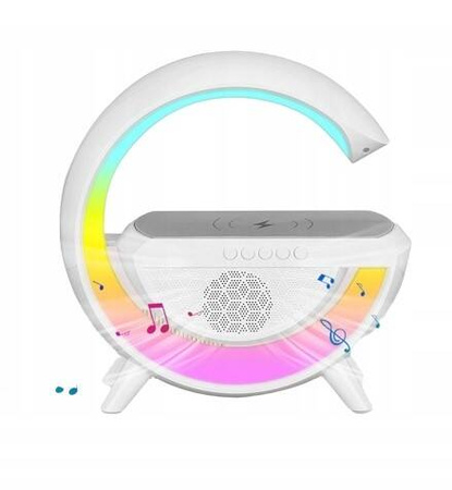 LAMPKA  ŁADOWARKA GŁOŚNIK RADIO budzik WYŚWIETLACZ