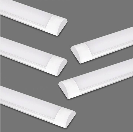 Zestaw 5x LAMPA LED 120 cm BARWA ZIMNA natynkowa oprawa aluminiowa