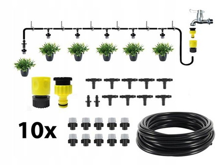 KURTYNA WODNA ZESTAW DO NAWADNIANIA MGIEŁKA 10m