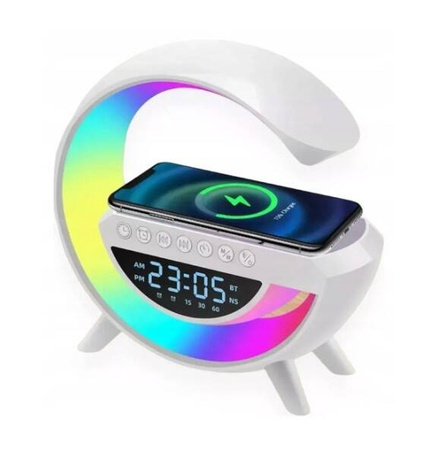 LAMPKA  ŁADOWARKA GŁOŚNIK RADIO budzik WYŚWIETLACZ