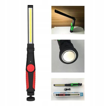 Lampa robocza LED COB, ruchoma latarka ręczna
