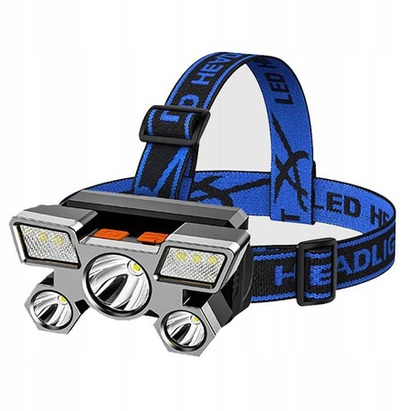 LATARKA CZOŁOWA 9 x LED XPE CZOŁÓWKA USB