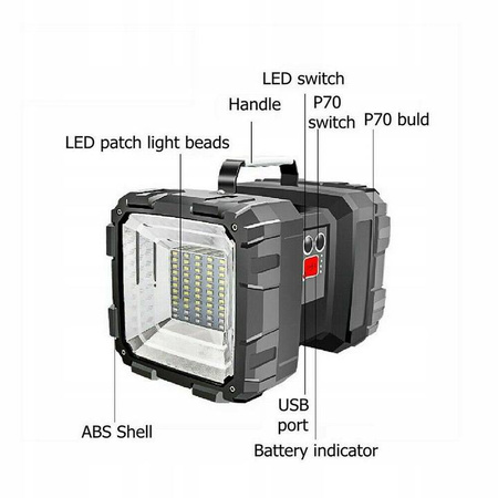 LATARKA WIELOFUNKCYJNA W844