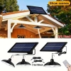 LAMPA SOLARNA LED  WISZĄCA OGRODOWA Z PILOTEM