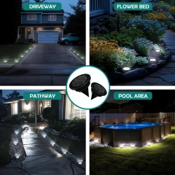 LAMPKI GRUNTOWE OGRODOWE SOLARNE = zestaw 4 szt