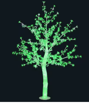 DRZEWKO LED ŚWIECĄCE 180 CM ZIELONE Z FLESHEM