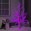 DRZEWKO LED ŚWIECĄCE 150 CM RÓŻOWE Z FLASHEM