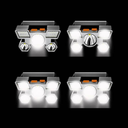 LATARKA CZOŁOWA 9 x LED XPE CZOŁÓWKA USB