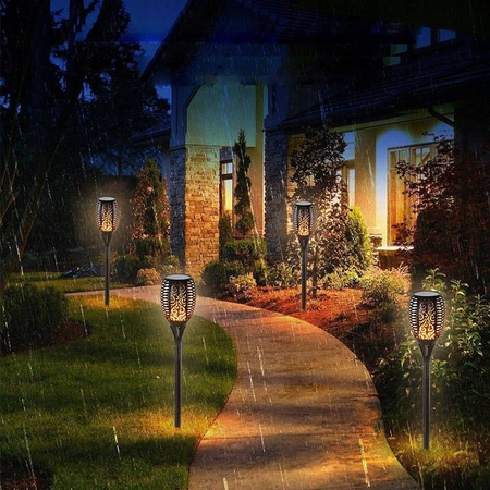 LAMPA SOLARNA OGRODOWA DUŻA POCHODNIA 80 cm - XXL