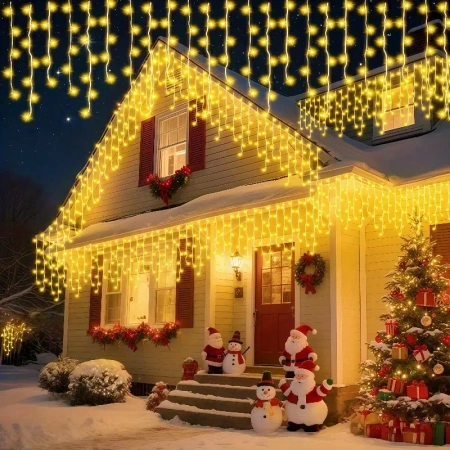 LAMPKI SOPLE 300 LED - BIAŁE CIEPŁE Z FLASHEM ZIMNYM