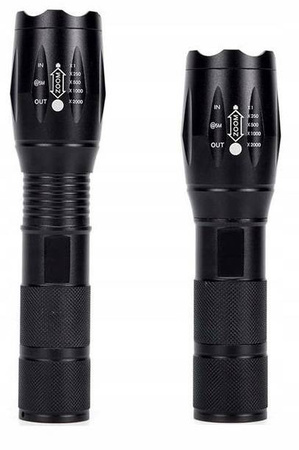 2 x LATARKA Taktyczna LED CREE XM-L T6 i Q5 ZOOM