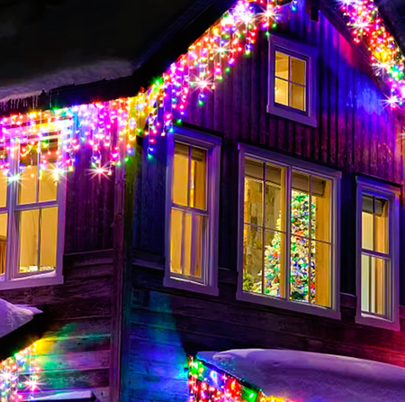 LAMPKI SOPLE 500 LED RGB Z FLASHEM