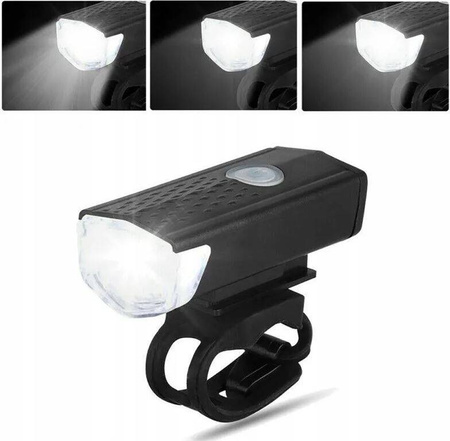 LAMPKA ROWEROWA ŚWIATŁO PRZÓD I TYŁ NA KIEROWNICĘ