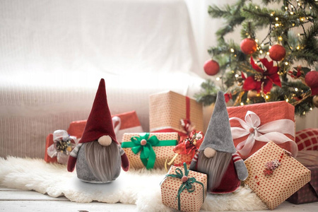 Skrzat Krasnal Gnom Stojący PARA SKRZATÓW Prezent na Święta