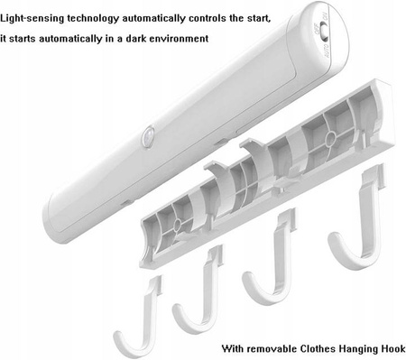 MAŁA LAMPKA LED USB Z WIESZAKAMI