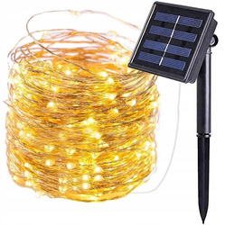 DRUCIK GIRLANDA SOLARNA LAMPKI NA DRUCIKU OGRODOWE 200 cm