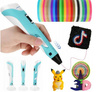 MAGICZNY DŁUGOPIS DRUKARKA 3D PEN ZESTAW + WKŁADY MIX KOLOR DLA DZIECI