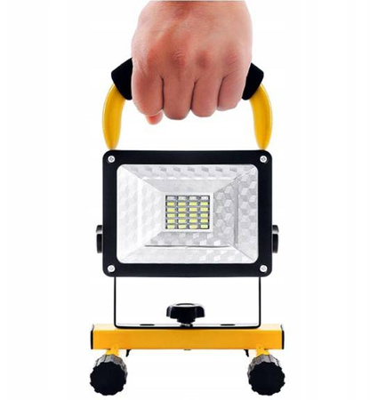 HALOGEN PRZENOŚNY AKUMULATOROWY LAMPA 50W LED