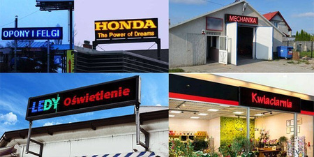 REKLAMA TABLICA LED 132 x 100 cm wyświetlacz ekran