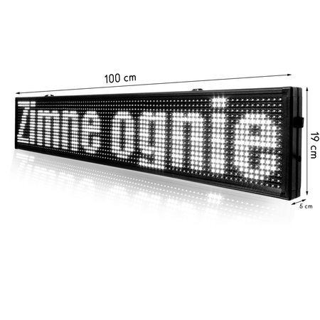 Reklama panel LED Wyświetlacz Tablica 100/20