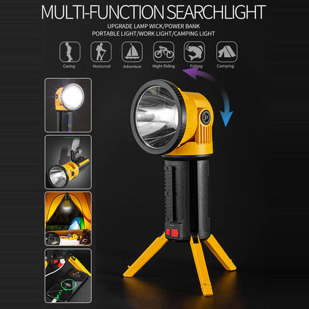 Latarka kempingowa z ruchomą głowicą