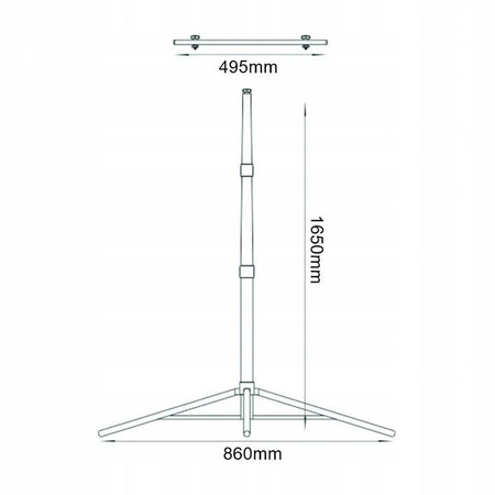 HALOGEN STATYW ROBOCZY 100W LED STOJAK KABEL