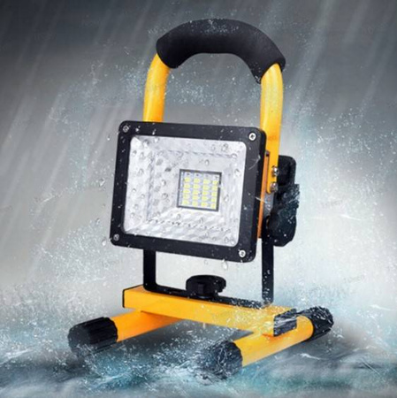 HALOGEN PRZENOŚNY AKUMULATOROWY LAMPA 50W LED