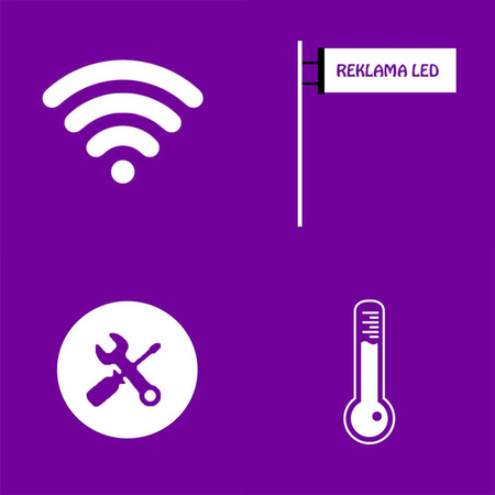 Reklama tablica LED 100 x 20 cm wyświetlacz ekran