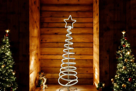 DEKORACYJNA CHOINKA ŚWIĄTECZNA LED 180 CM BARWA BIAŁA CIEPŁA LUB BIAŁA ZIMNA