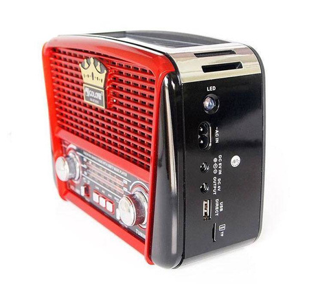 RADIO RETRO SOLARNE AKUMULATOR USB BLUETOOTH