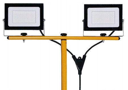 HALOGEN STATYW ROBOCZY 100W LED STOJAK KABEL