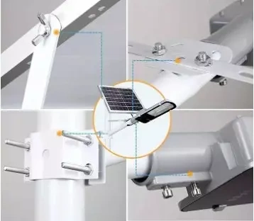 LATARNIA ULICZNA 1500W LAMPA SOLARNA SLIM+PANEL