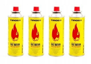 GAZ KARTUSZ 4 SZT DO KUCHENKI PALNIKA 400ML