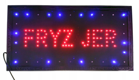 TABLICA INFORMACYJNA NAPIS "FRYZJER" 48X25CM
