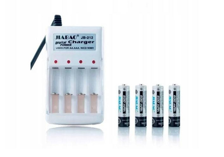 ŁADOWARKA BATERII R3 R6 AA AAA + AKUMULATORKI