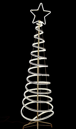 DEKORACYJNA CHOINKA ŚWIĄTECZNA LED 150 CM BARWA BIAŁA CIEPŁA LUB BIAŁA ZIMNA