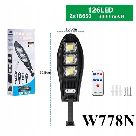 LAMPA ULICZNA SOLARNA 60W