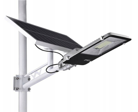 LATARNIA ULICZNA 500W LAMPA SOLARNA SLIM+PANEL