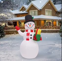 BAŁWAN NADMUCHIWANY 150 CM LED ŚWIECĄCY