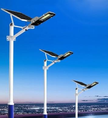 LATARNIA ULICZNA 1500W LAMPA SOLARNA SLIM+PANEL