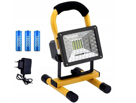 HALOGEN PRZENOŚNY AKUMULATOROWY LAMPA 50W LED