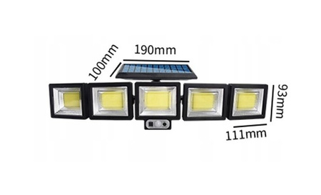 LAMPA SOLARNA NAŚCIENNA + PILOT
