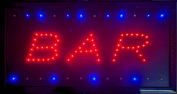 Tablica diodowa informacyjna napis "BAR" 48x25cm
