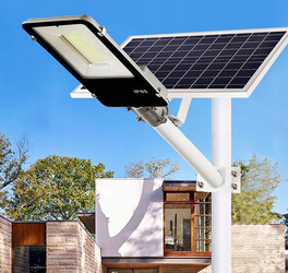 LATARNIA ULICZNA 600W LAMPA SOLARNA SLIM+PANEL