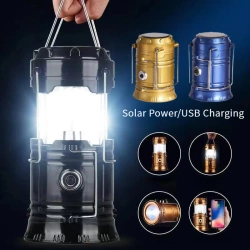 LAMPA TURYSTYCZNA AKUMULATOR KEMPINGOWA SOLAR LED 2w1