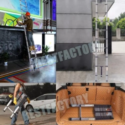 4,4 m DRABINA TELESKOPOWA ALUMINIUM LEKKA