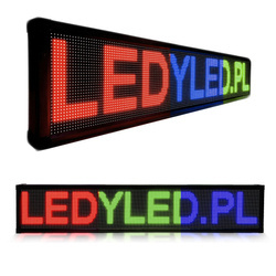 Reklama tablica LED 100 x 20 cm wyświetlacz ekran - dwustronna