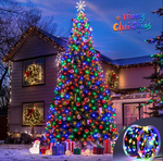 LAMPKI CHOINKOWE 1000 LED MULTIKOLOR Z BIAŁYM FLASHEM 60 M