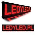 Reklama tablica LED 100 x 20 cm wyświetlacz ekran - dwustronna